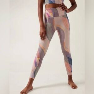 Athleta Elation Ultra High Rise 7/8 Legging in Vibrance Orchid Pink size X-Small
